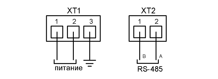 Схема подключения блока индикации БВИ-ТК-1 Схема подключения блока выносной индикации БВИ-ТК-1